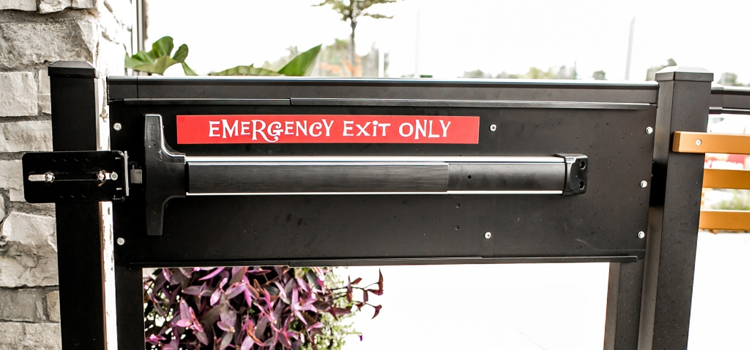 emergency push bar installation in Naples